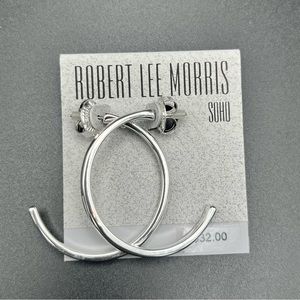NWT Robert Lee Morris Soho C Hoop Earrings